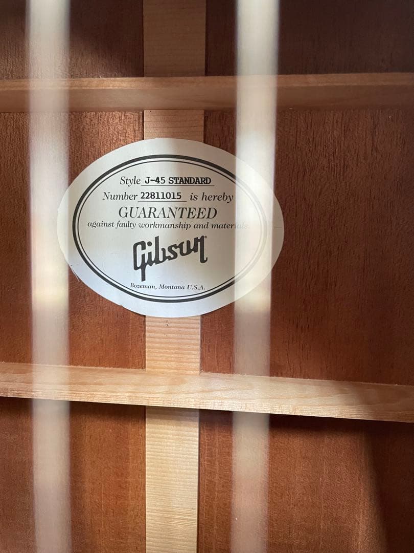 hossiy4【美品】2022年製GIBSON J45 STD