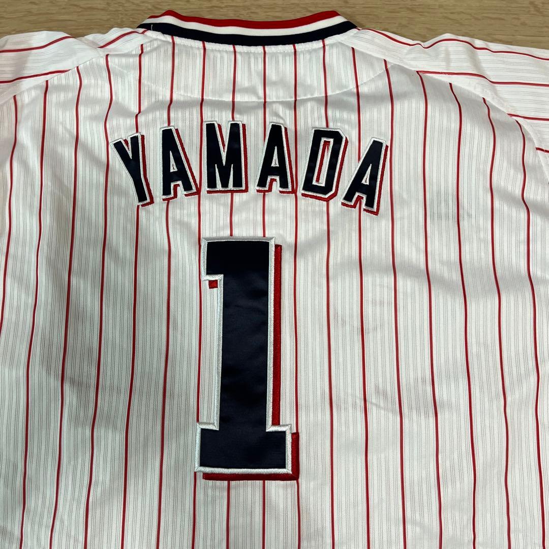 東京ヤクルトスワローズ　山田哲人　刺繍ユニフォームホームユニフォーム