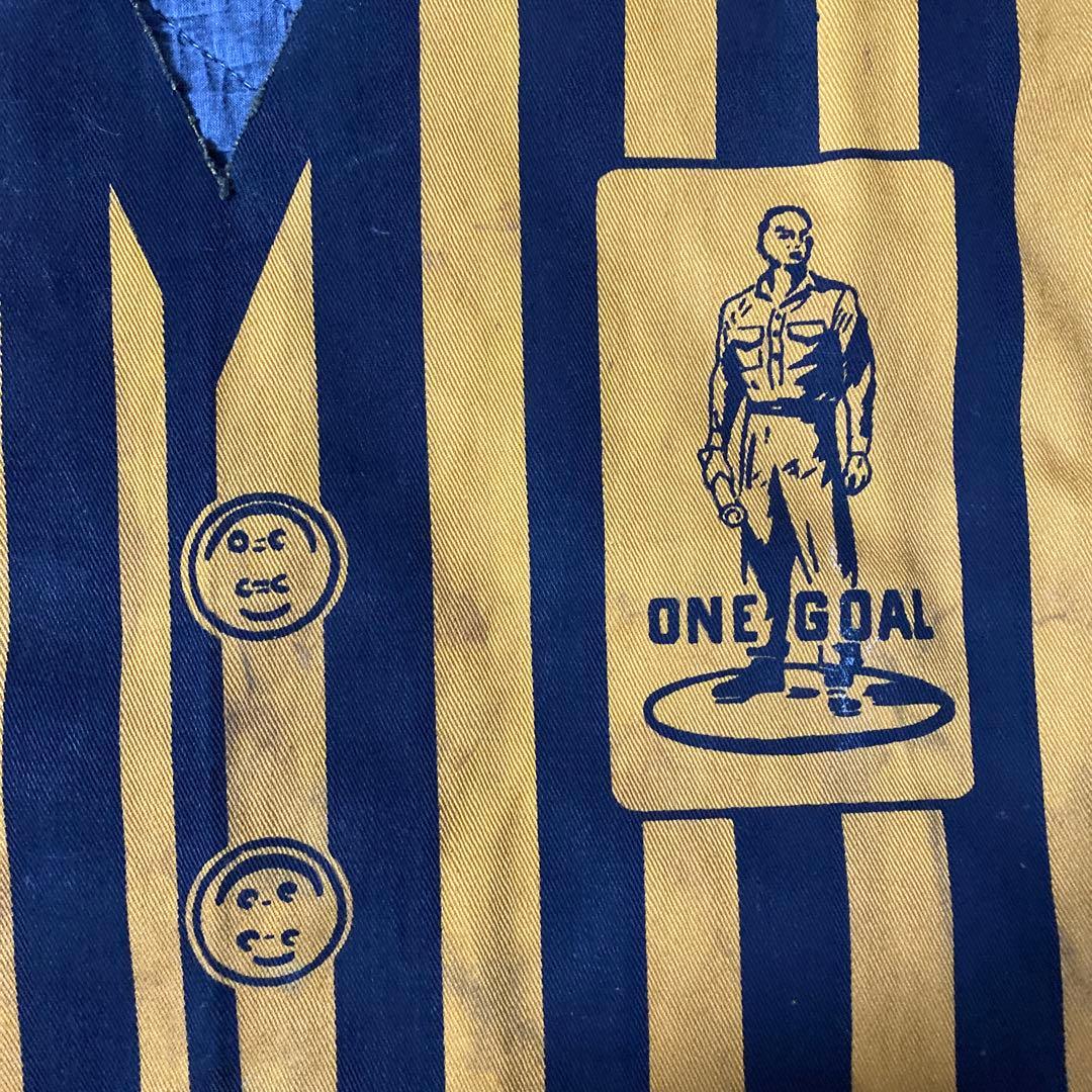 ビンテージ　“ONE GOAL” ベスト風キャンバスエプロン