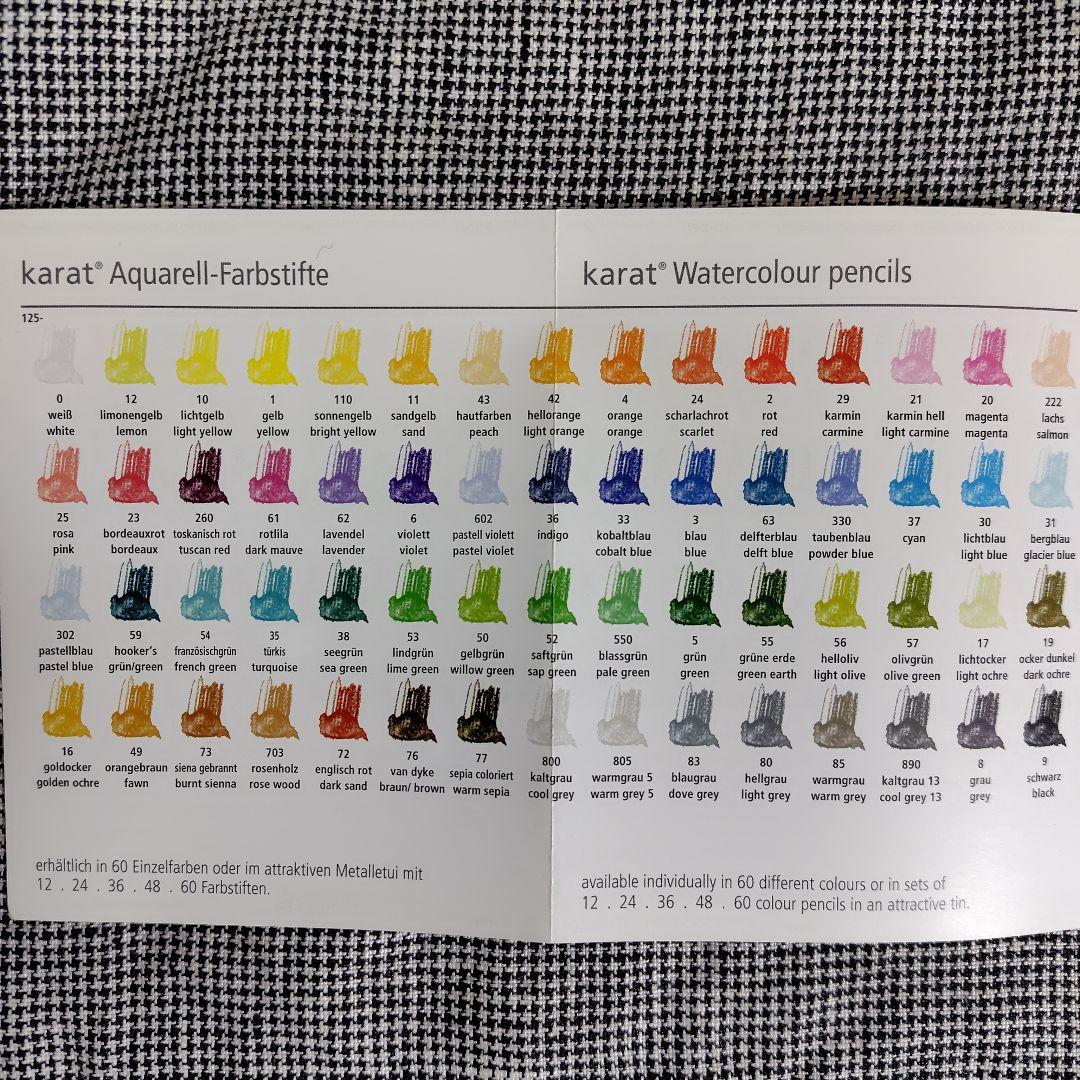 ステッドラー 色鉛筆 60色 水彩色鉛筆 カラトアクェレル 125 M60