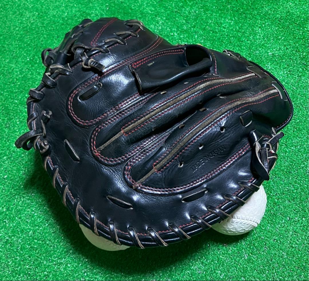 一般 硬式野球 キャッチャーミット ゼット ブラック 大人 プロステイタス