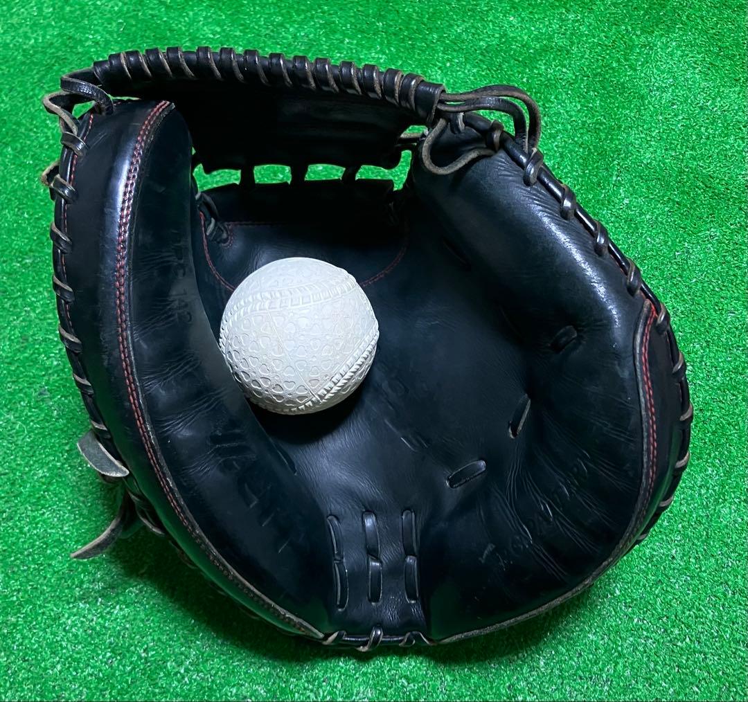 一般 硬式野球 キャッチャーミット ゼット ブラック 大人 プロステイタス