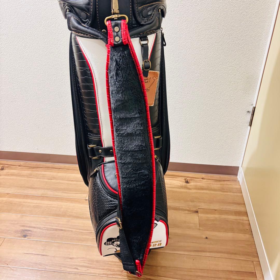 希少◆ミッキーマウス 最高級クロコ型押し キャディバッグ クラシック 9型