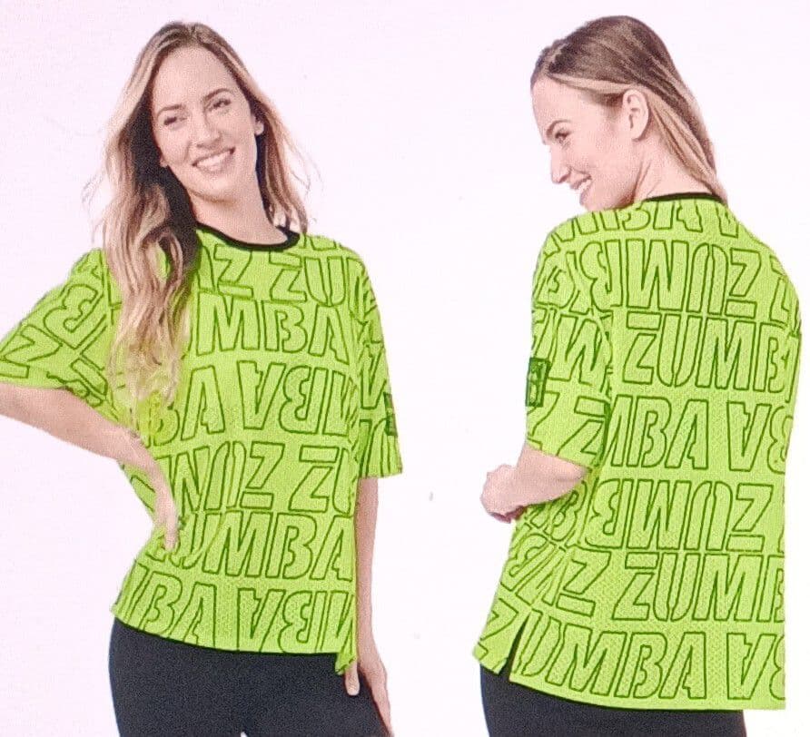 Lucy　ZUMBA メッシュ Tシャツ 蛍光イエロー、ピンクMサイズ4枚