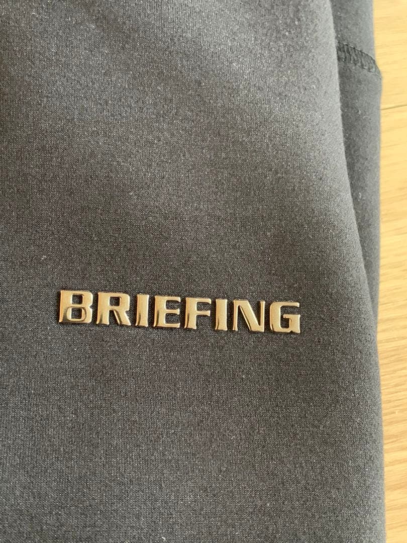 BRIEFING ブラック スウェットクルーネック