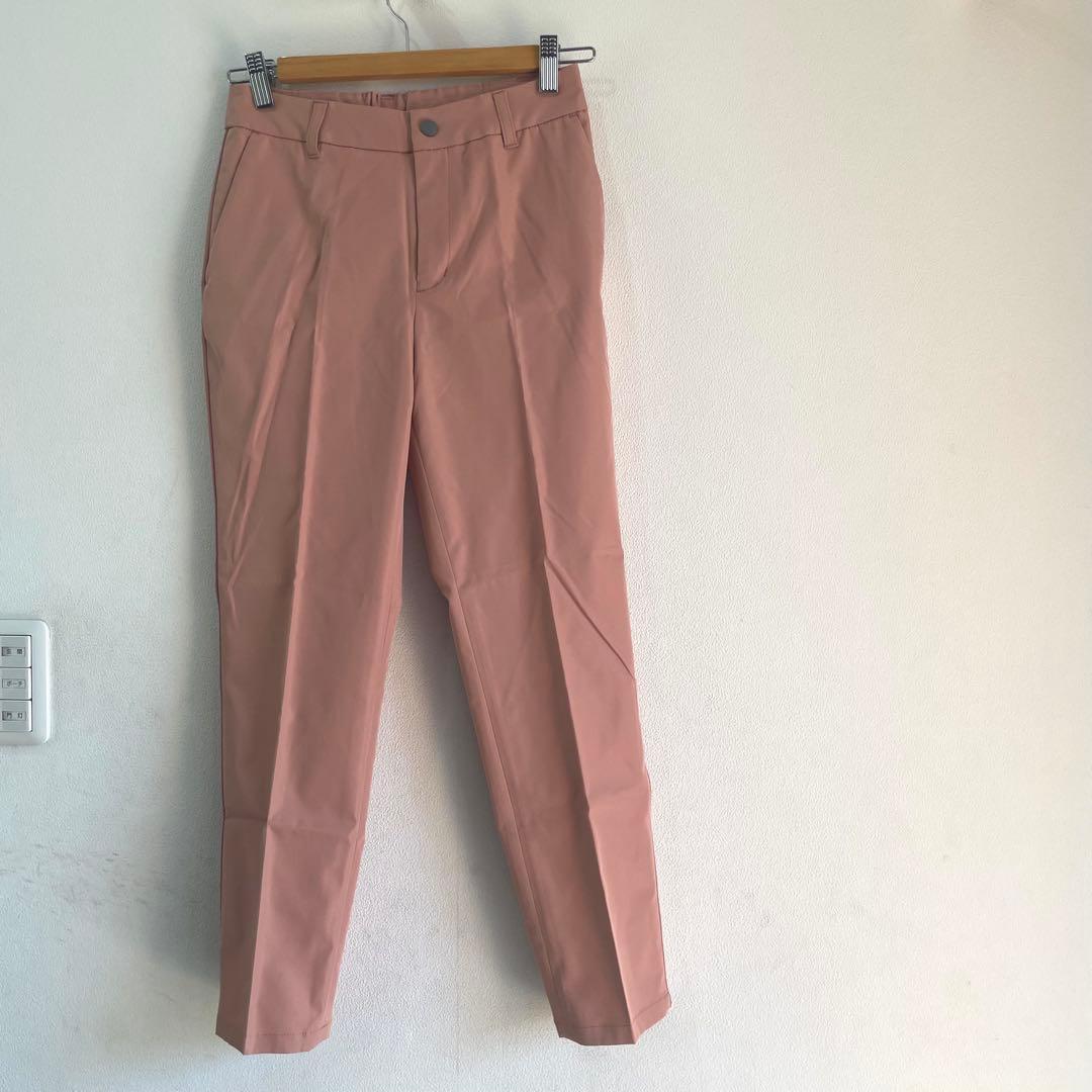 新品　BEAMSGOLF ピンク パンツ　ロゴ　S ゴルフ　ズボン　ビームス