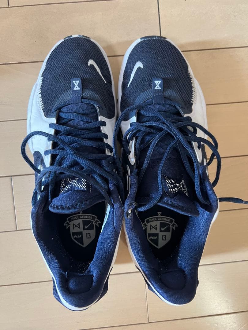 【レア商品】NIKE PG ポールジョージ　ホワイト／ネイビー 27.5cm
