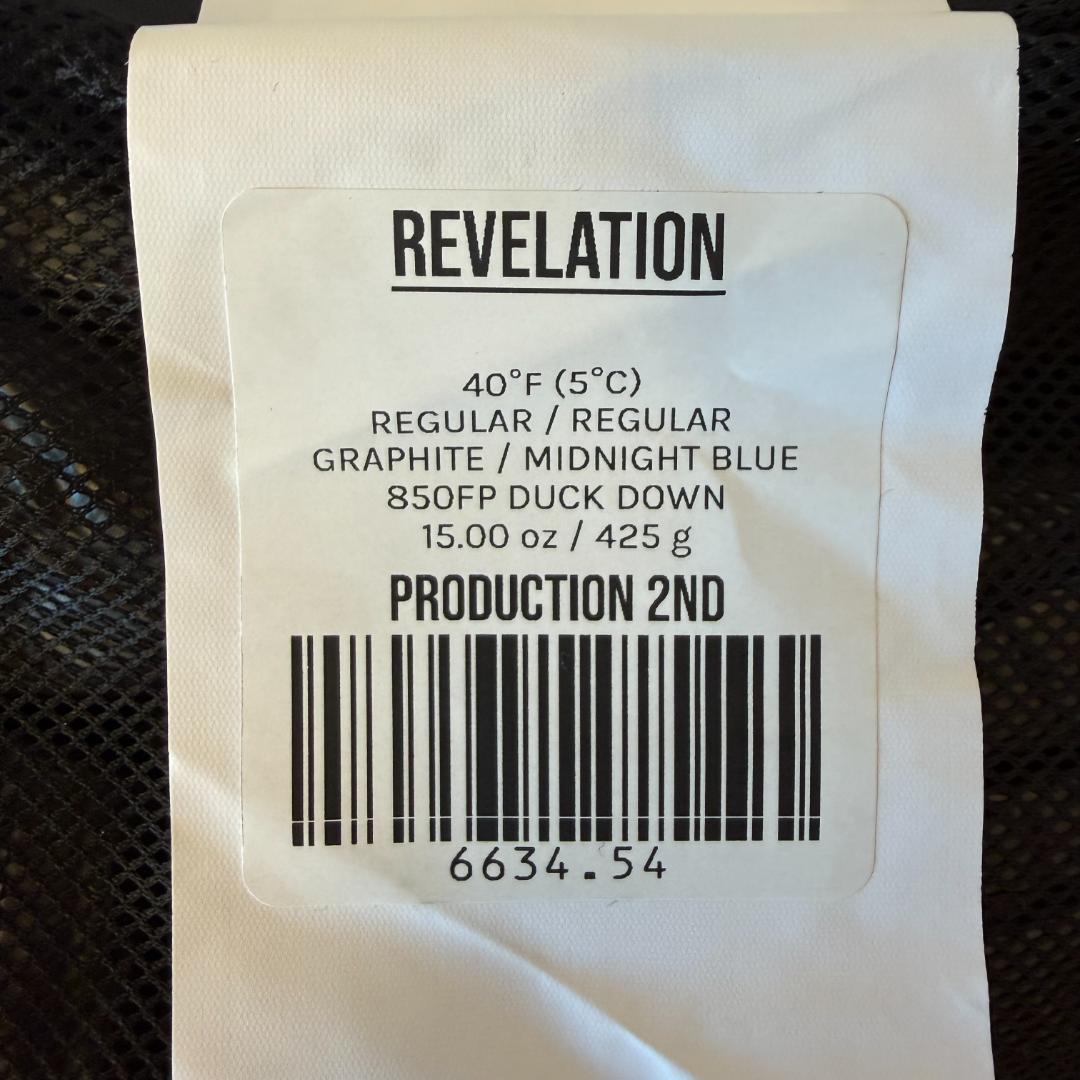 ★新品 EE Revelation 40F 850FP 425g