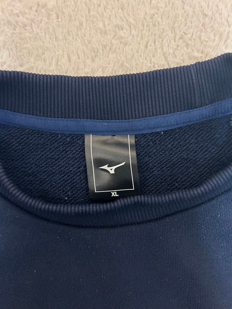 Mizuno スウェット上下セット ネイビー 日本航空高校