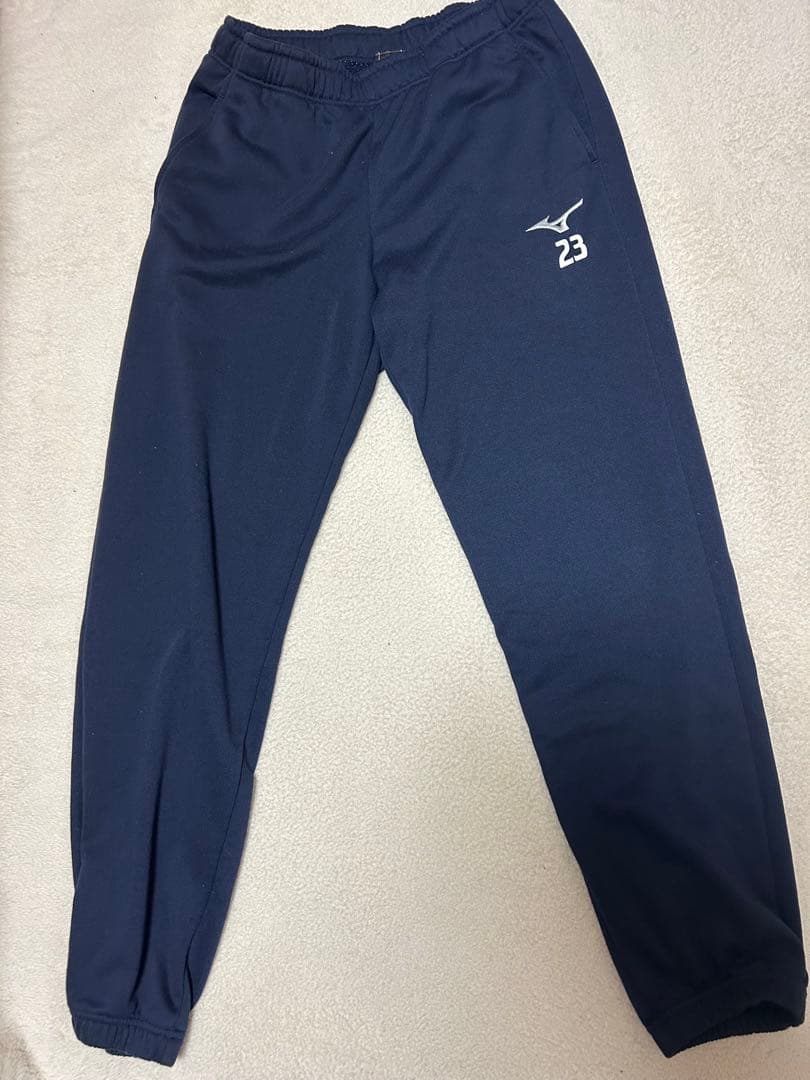 Mizuno スウェット上下セット ネイビー 日本航空高校