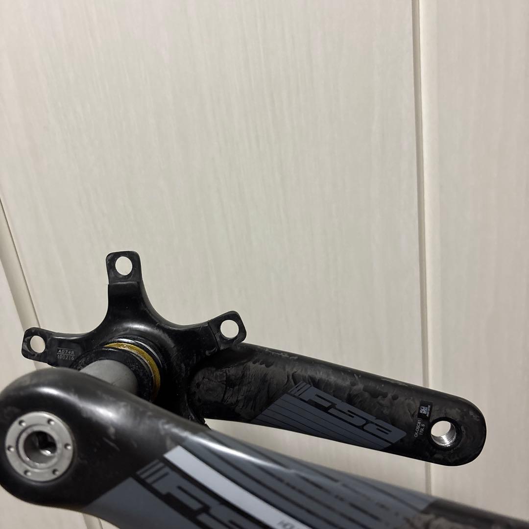 FSA BB30カーボンクランク & praxis works チェーンリング