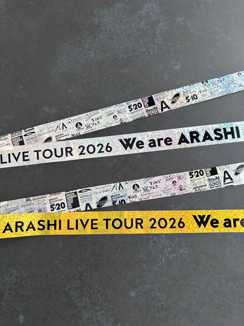 【即日発送ケース入】ARASHI LIVE TOUR 2026 金銀テープセット