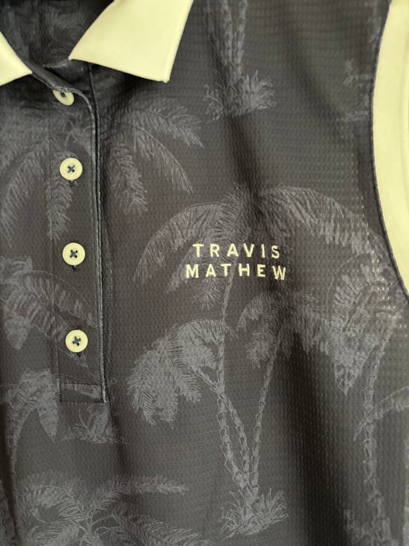 TRAVIS MATHEW ネイビー パームツリー柄 ワンピース　新品タグ付き