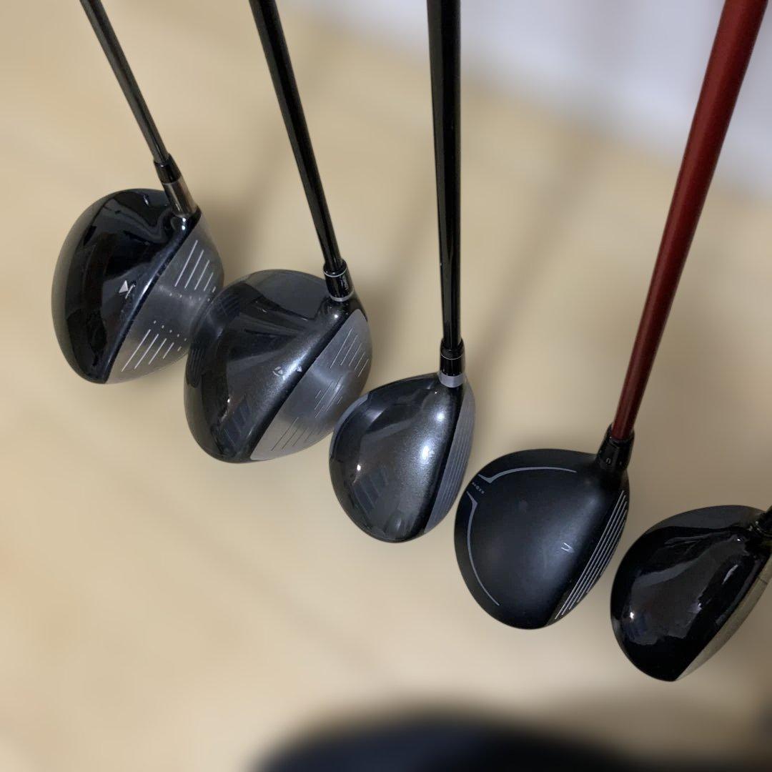 ゴルフクラブセット 右利き テーラーメイド 他15本セット キャディバッグ付