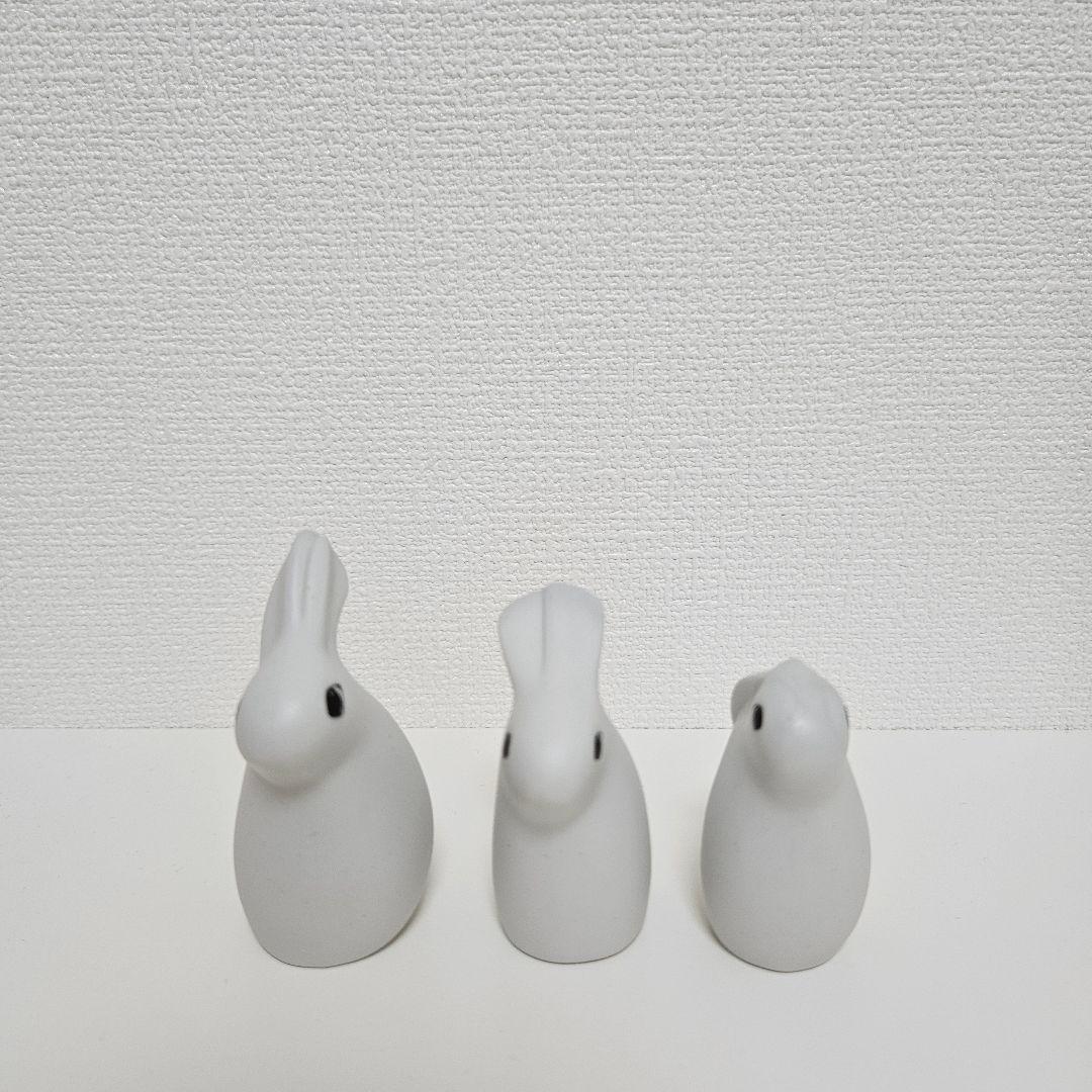 【廃盤品】ARABIA(アラビア)　ヘルヤ　バニー　うさぎ　親子　3体セット