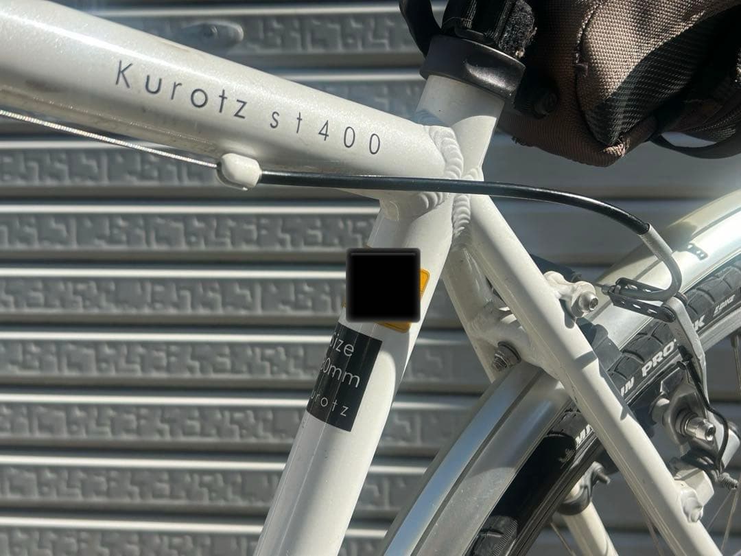 【引取限定】クロスバイクSTRIKE kurotz 1400ホワイト整備済み