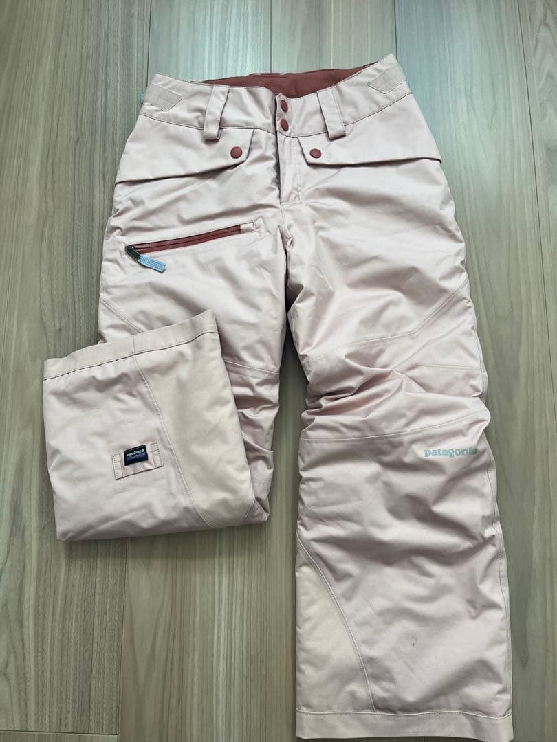 patagonia キッズ ジャケット XS グリーン/ホワイト/ピンク