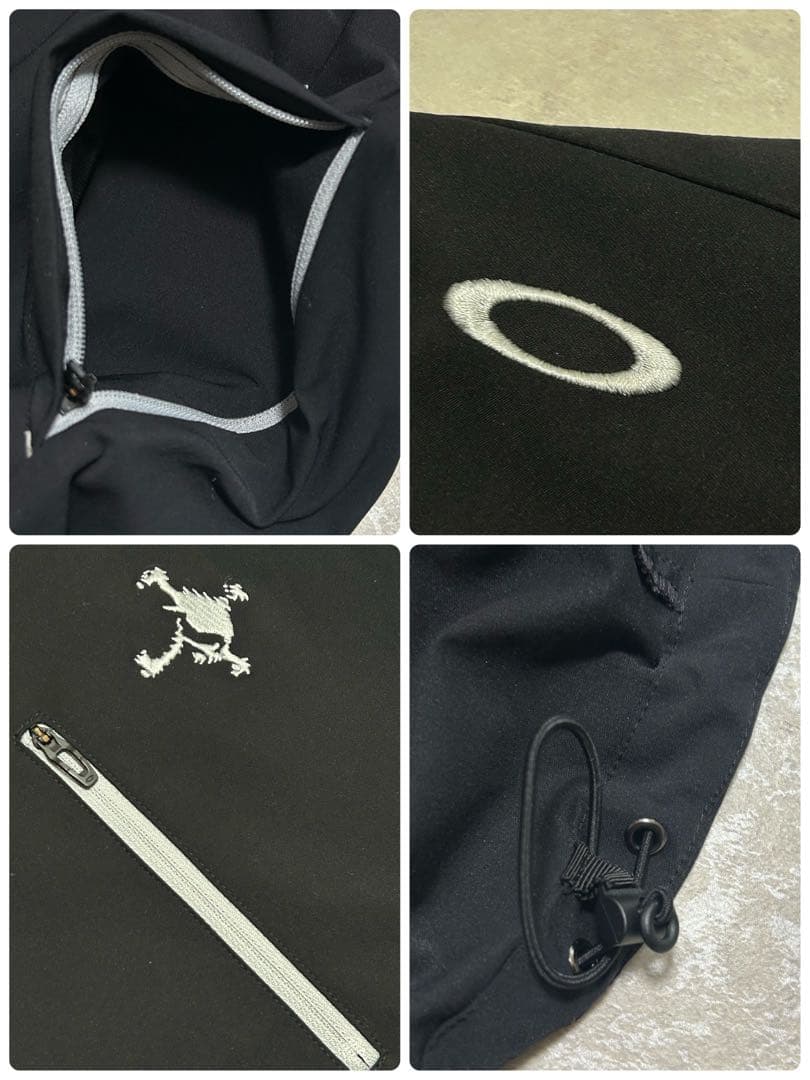 未使用級 OAKLEY 長袖ナイロンジャケット ピステ プルオーバー L