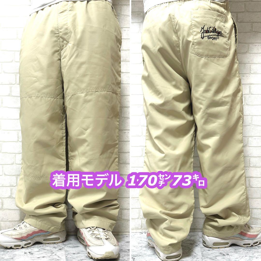 CASTELBAJAC SPORTS 薄中綿 ワイドイージーパンツ 刺繍ロゴ