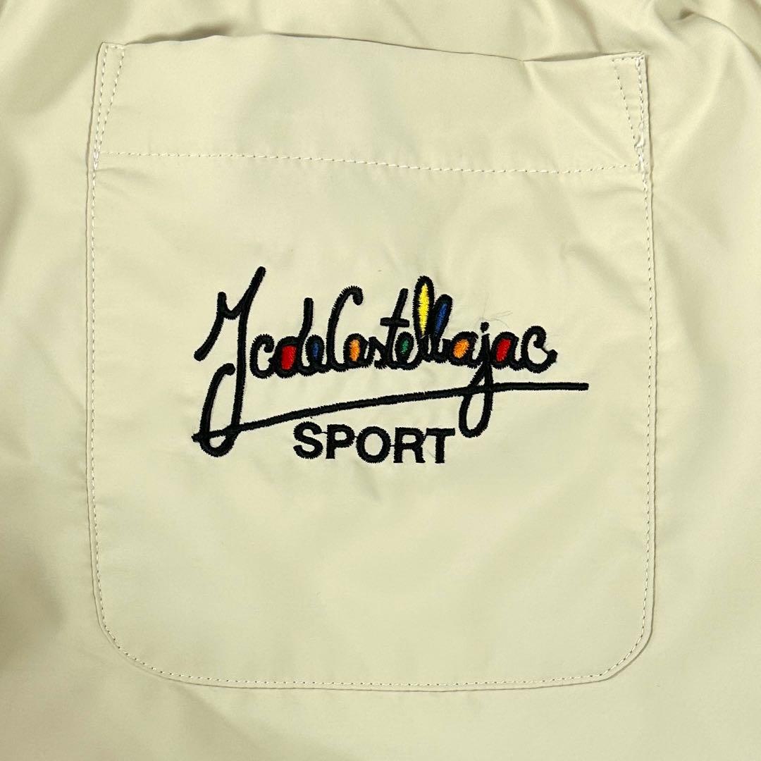 CASTELBAJAC SPORTS 薄中綿 ワイドイージーパンツ 刺繍ロゴ