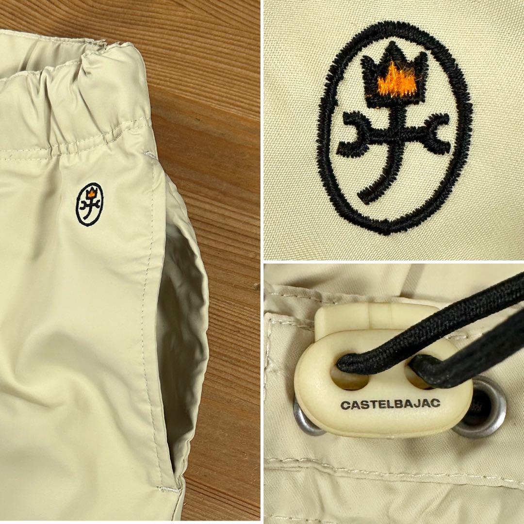 CASTELBAJAC SPORTS 薄中綿 ワイドイージーパンツ 刺繍ロゴ