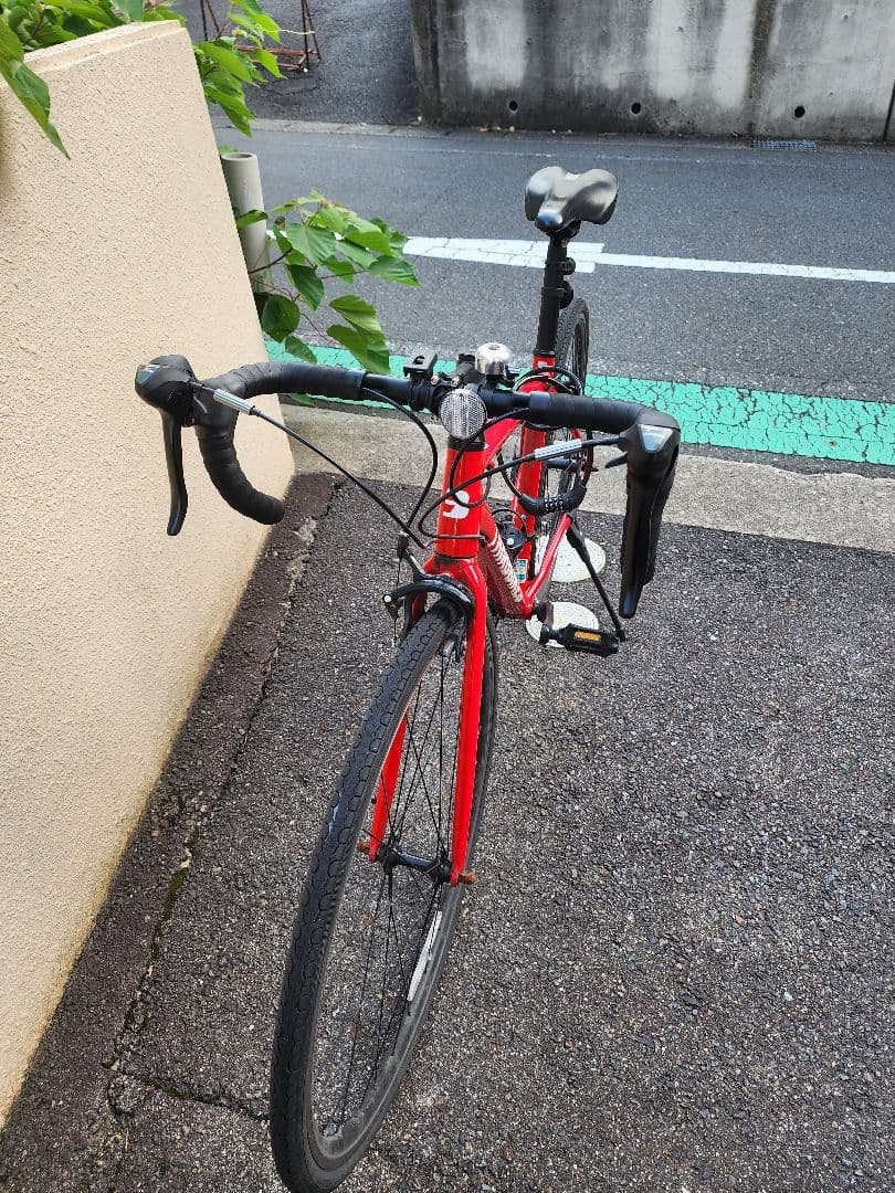 ロードバイク THIRDBIKES 赤 美品 すぐ乗れます