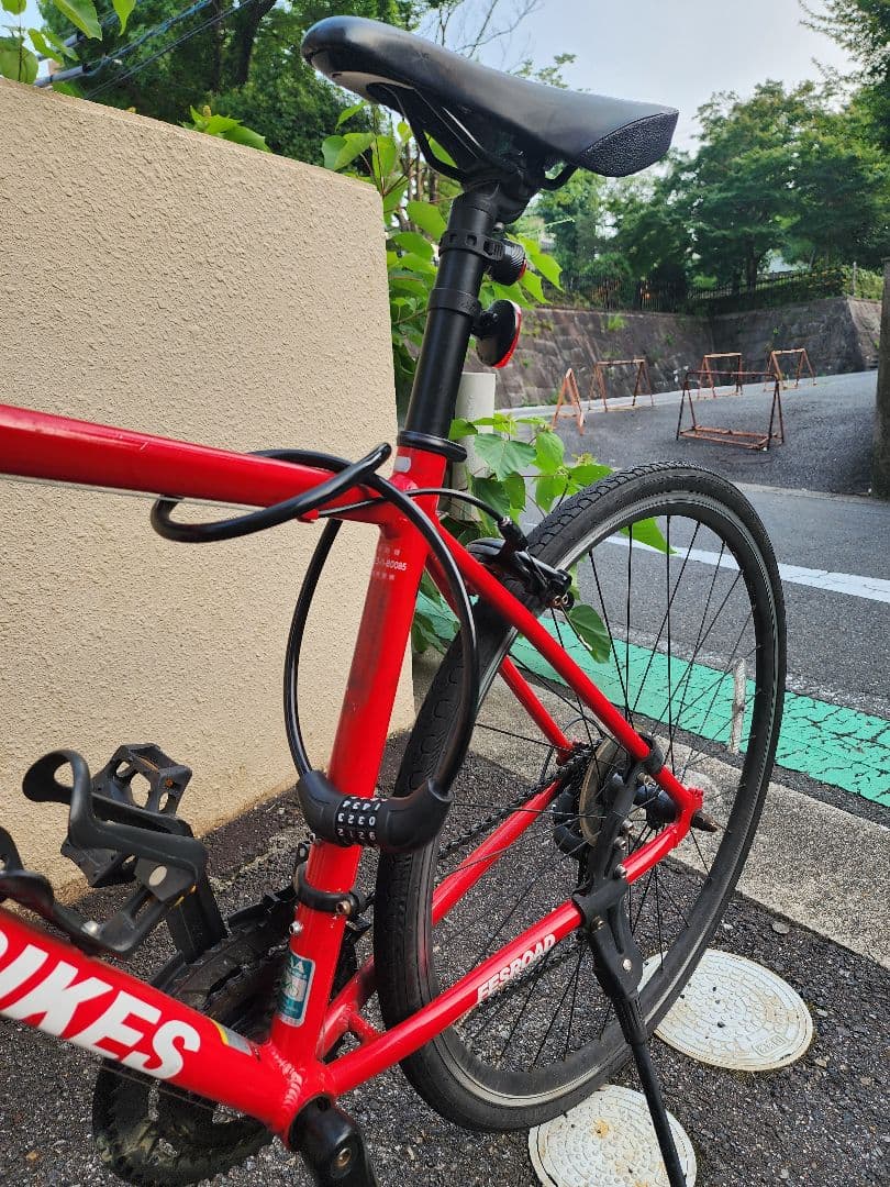 ロードバイク THIRDBIKES 赤 美品 すぐ乗れます