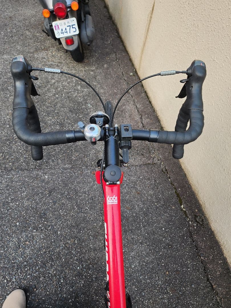 ロードバイク THIRDBIKES 赤 美品 すぐ乗れます