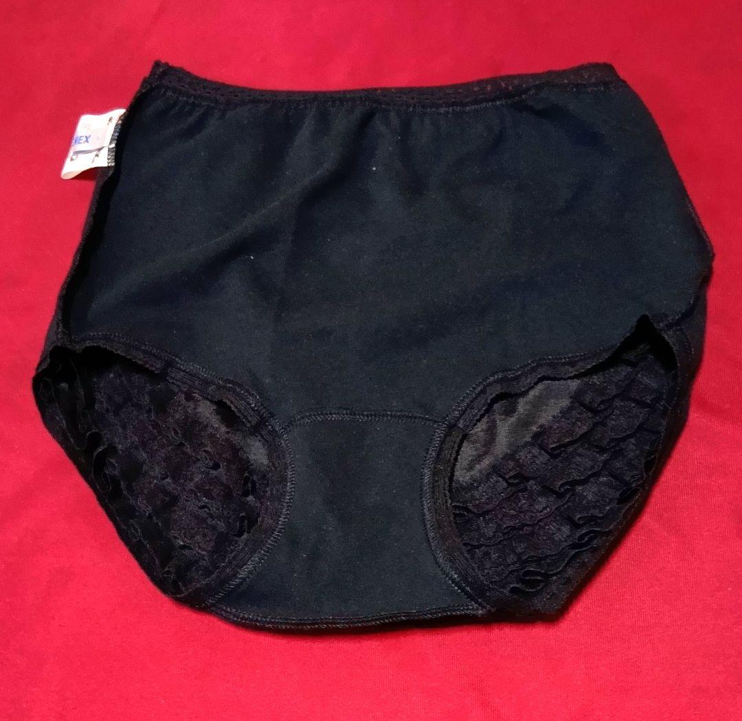 黒 フリル付き アンダースコート