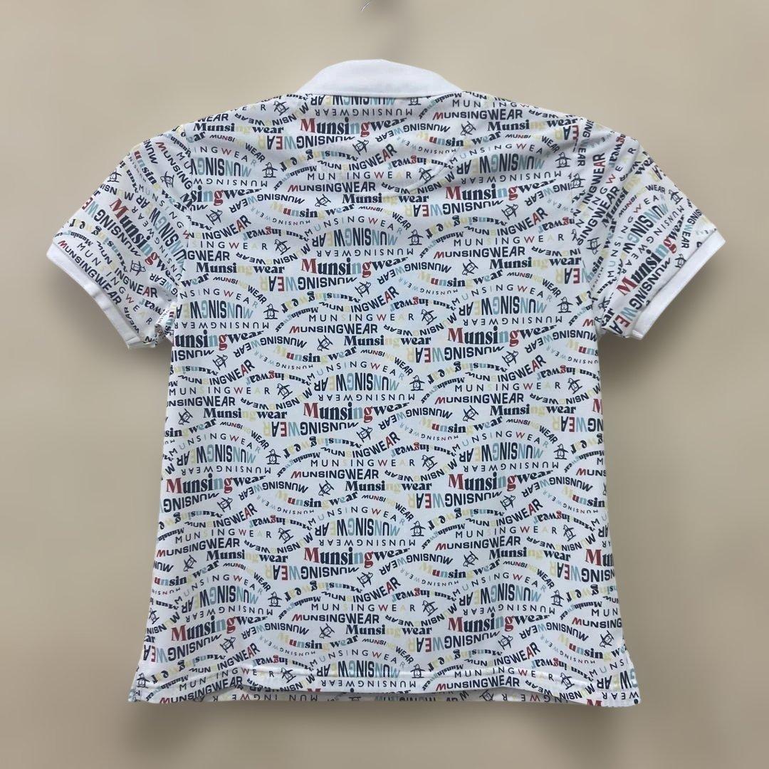 Munsingwear レディスロゴプリントポロシャツＬ