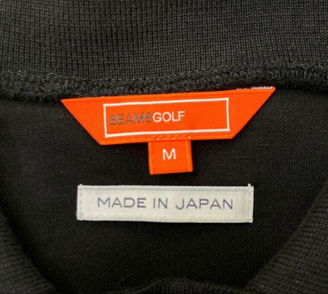 BeamsGolf 未使用襟付きスウェット黒 ロゴ星