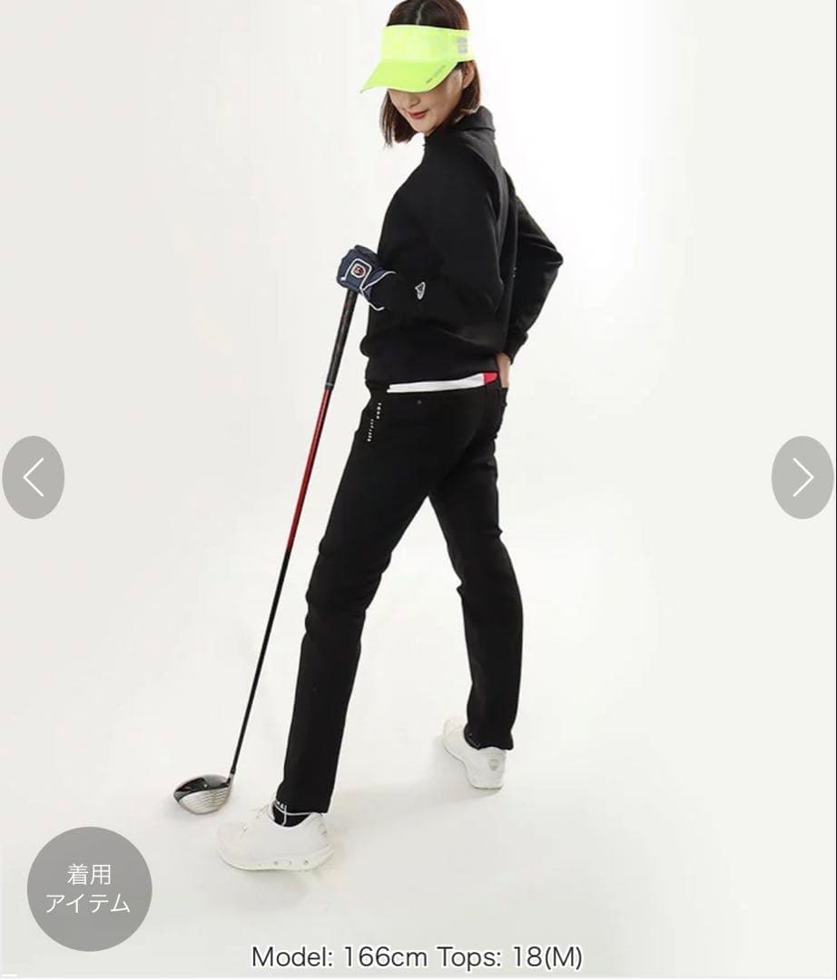 BeamsGolf 未使用襟付きスウェット黒 ロゴ星