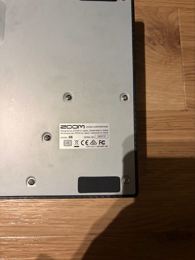 ZOOM G6 マルチエフェクター【動作確認&初期化済み・タッチパネル】