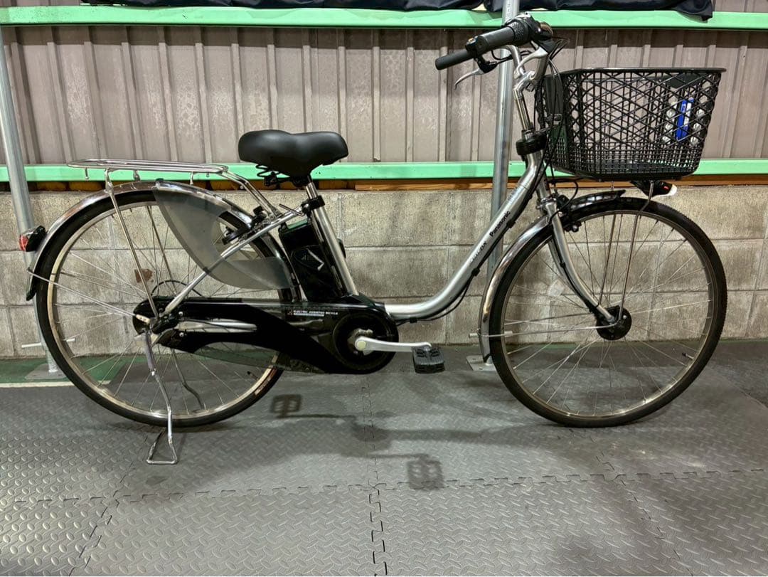 №8476 電動自転車　パナソニック　ビビDX 26インチ シルバー
