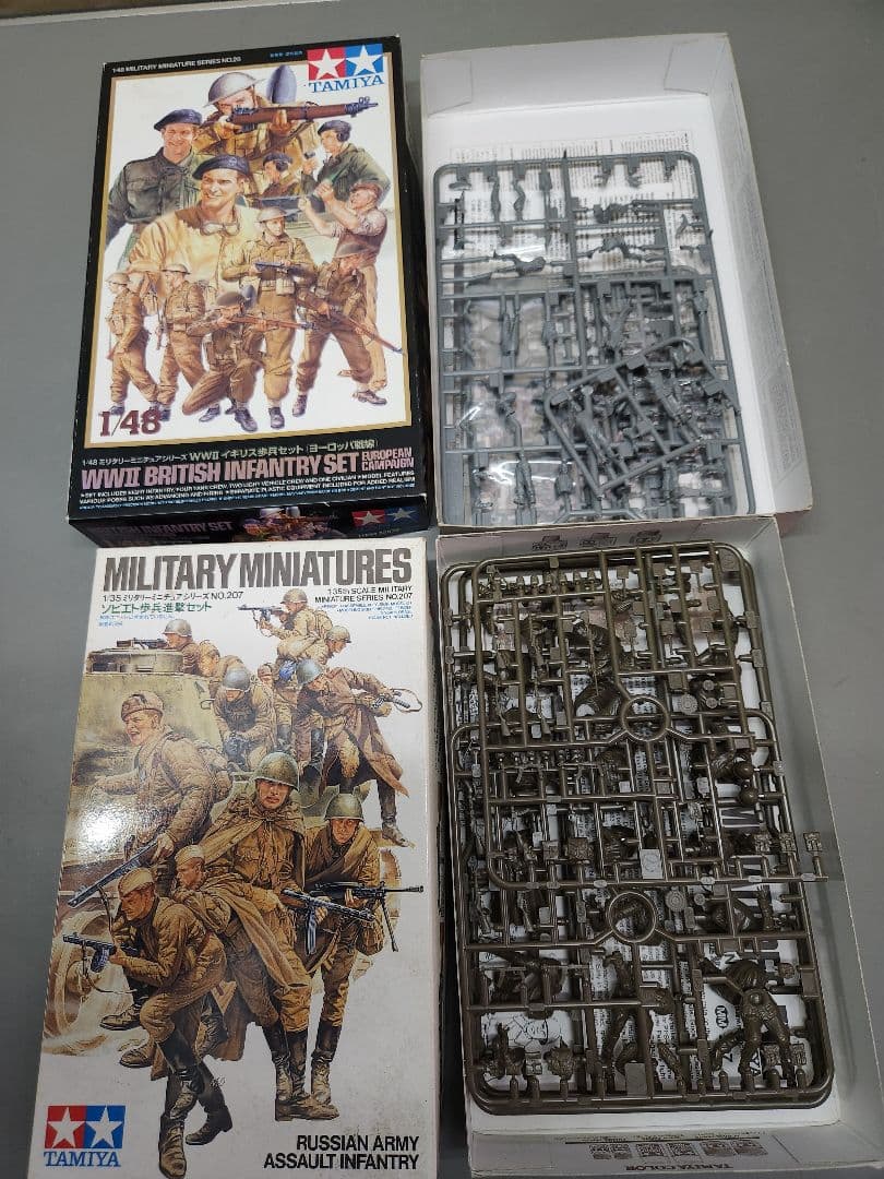 1/35 1/48戦車、装甲車、大砲などプラモデル訳ありジャンクセット
