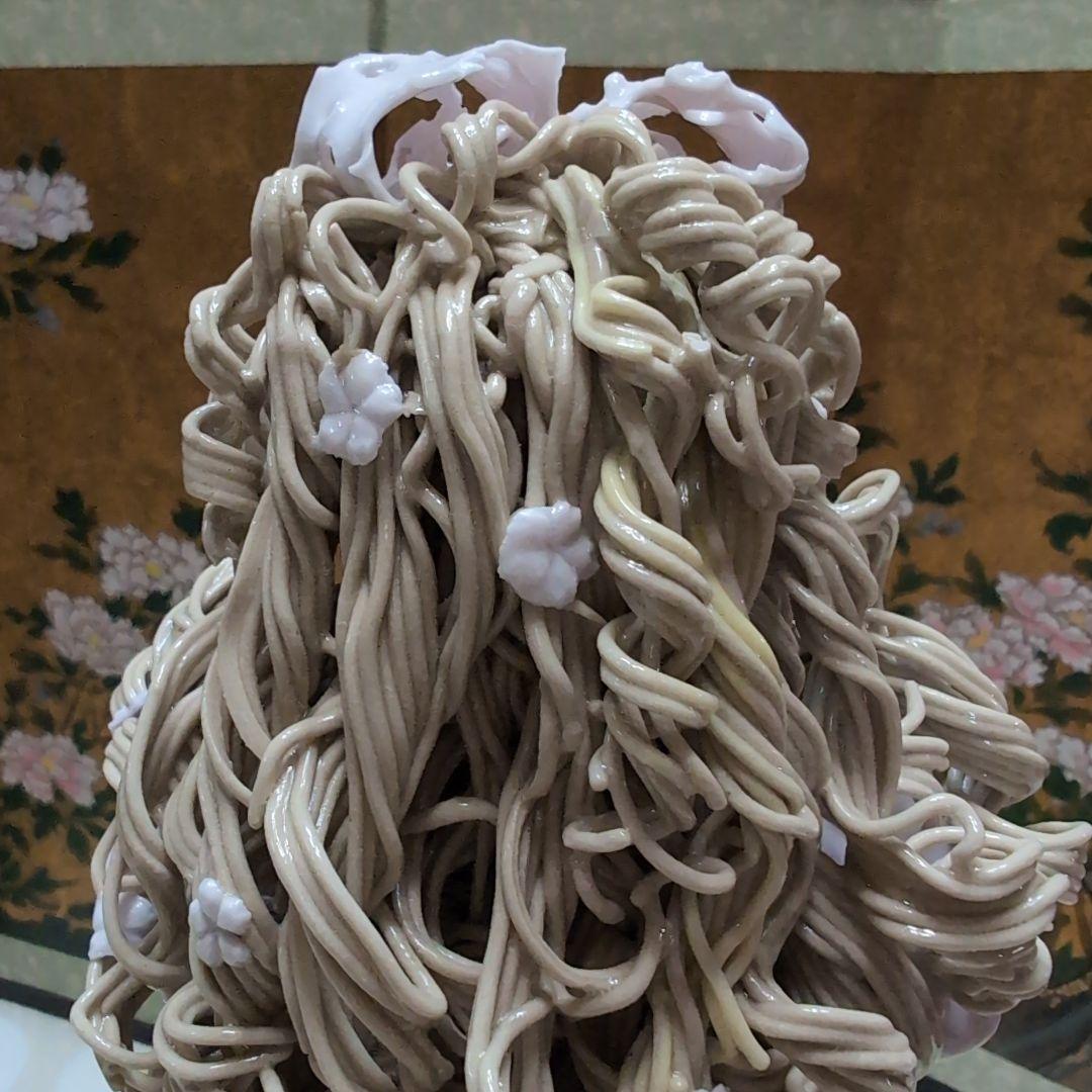 一点物　陶器人形 ロマンドール 薄紫 ハンドメイド 置物　Lサイズ　西洋人形