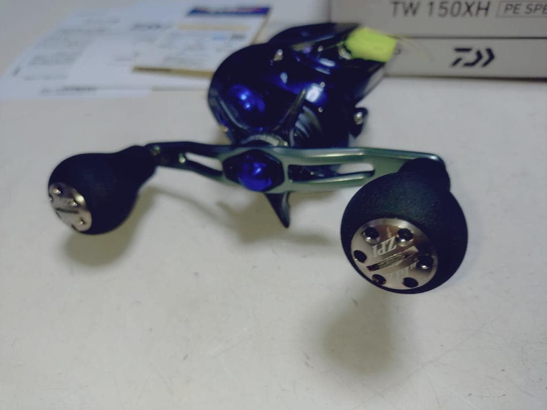 ダイワ 23 ソルティスト TW 150XH PE SPECIAL 社外ノブ
