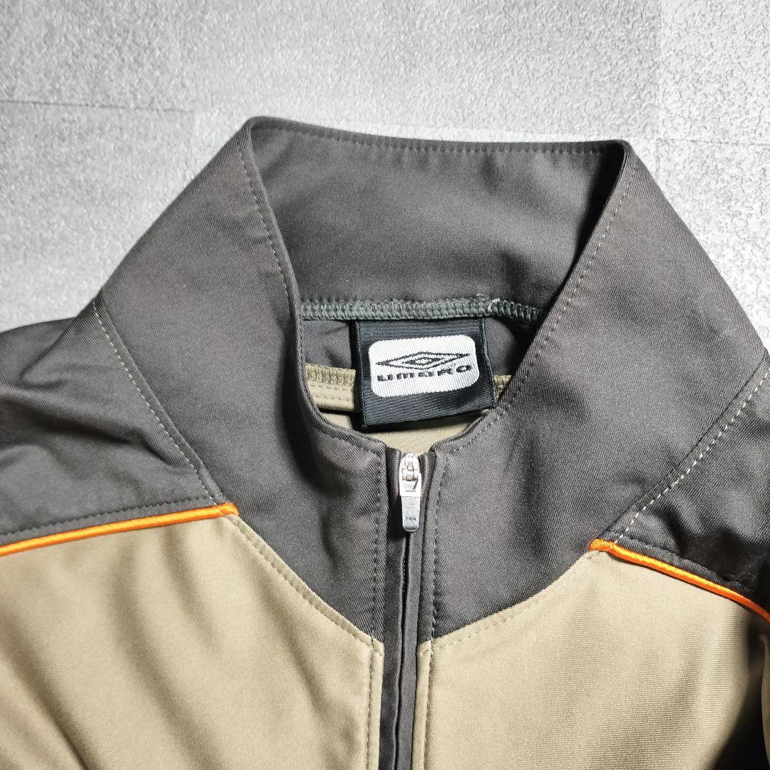 極美品 old UMBRO アースカラー バイカラー パイピング M ストレッチ