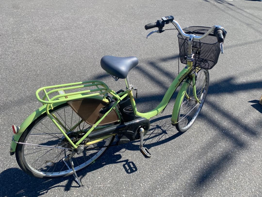 電動アシスト自転車 ライトグリーン