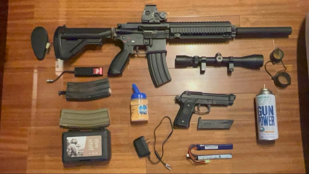 【10万相当】東京マルイ次世代HK416D & M9A1 リポ化・豪華フルセット