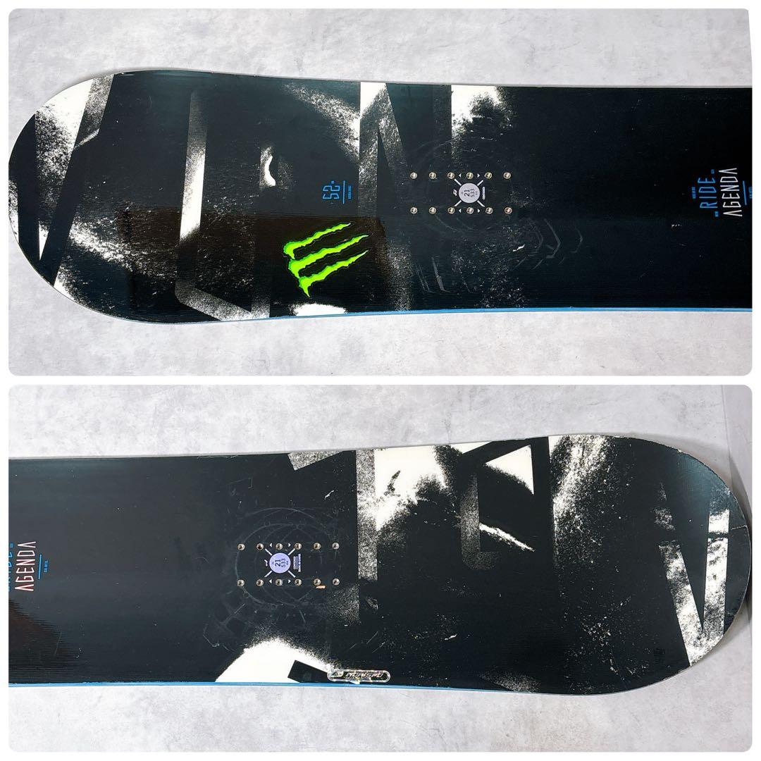 RIDE AGENDA 152cm×FLUX スノーボード 3点セット　Wax済