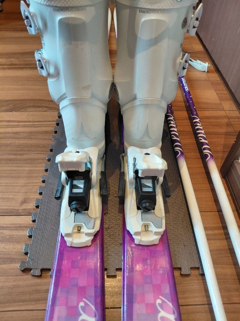 美品【ハイエンド】SALOMON レディース スキーセット メンテ・WAX済み✔