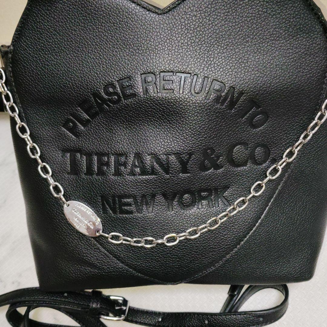 新品未使用品Tiffany & Co. ブラックショルダーバッグ