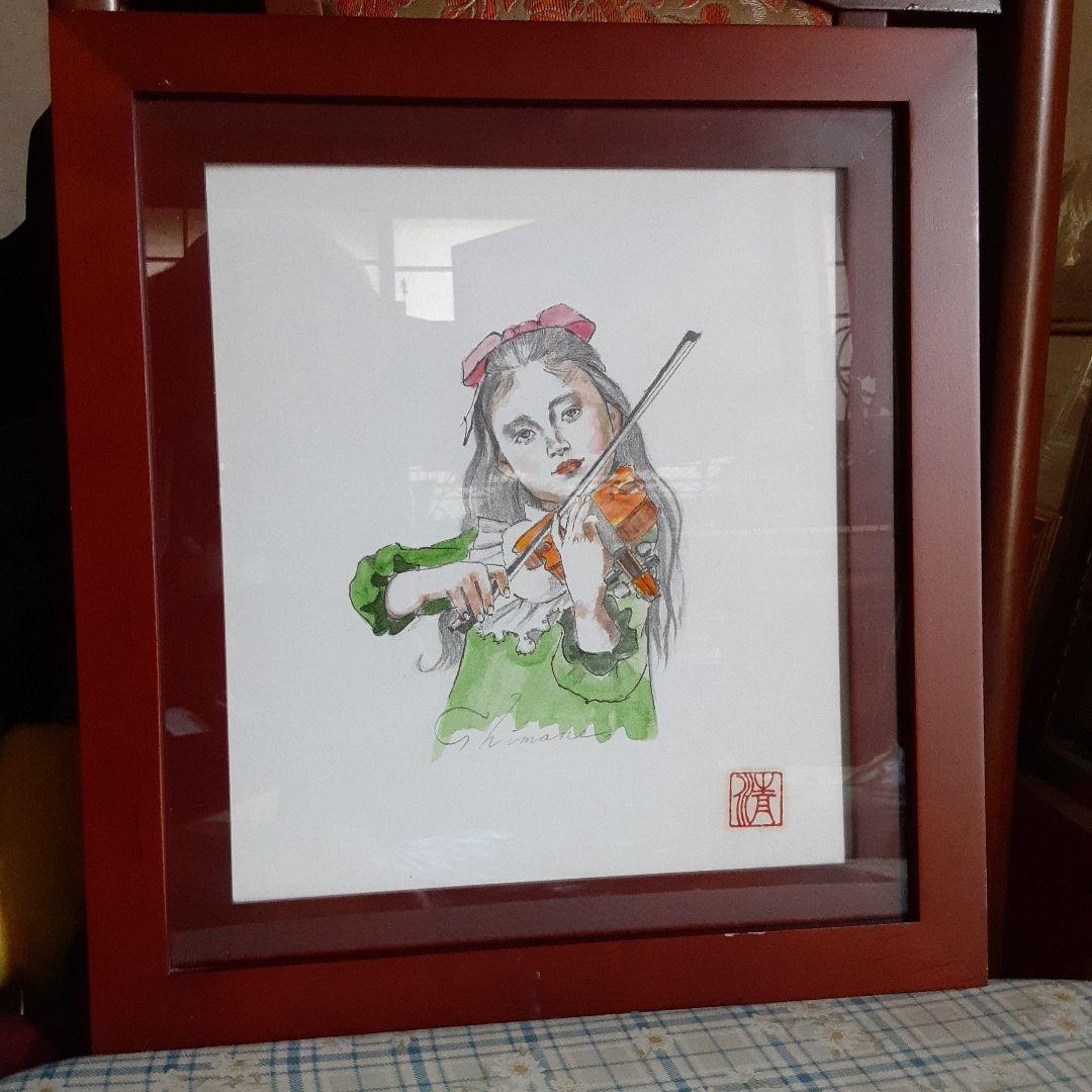 島根清手彩色絵画