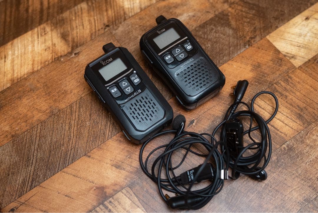 アイコムのWITHCALL トランシーバー 2台イヤホンマイクセット