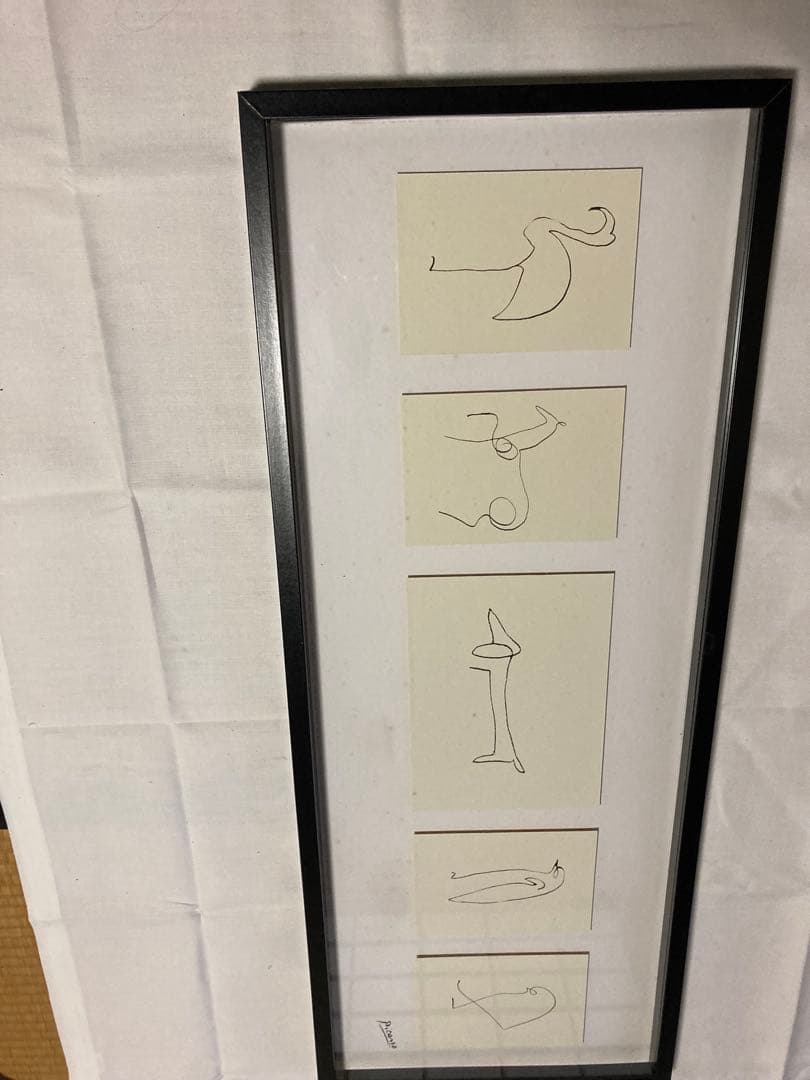 IKEA ピカソ動物の線画5枚セット