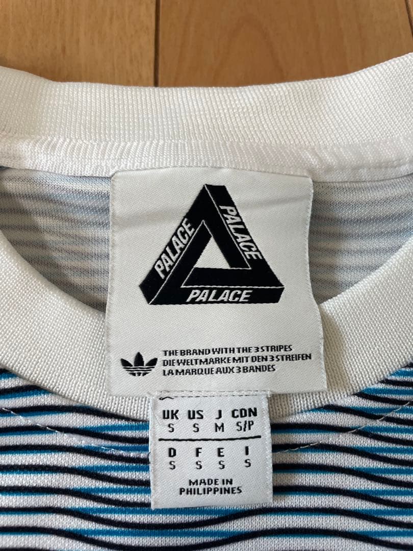 Adidas PALACE ストライプ 長袖シャツ Ｍ