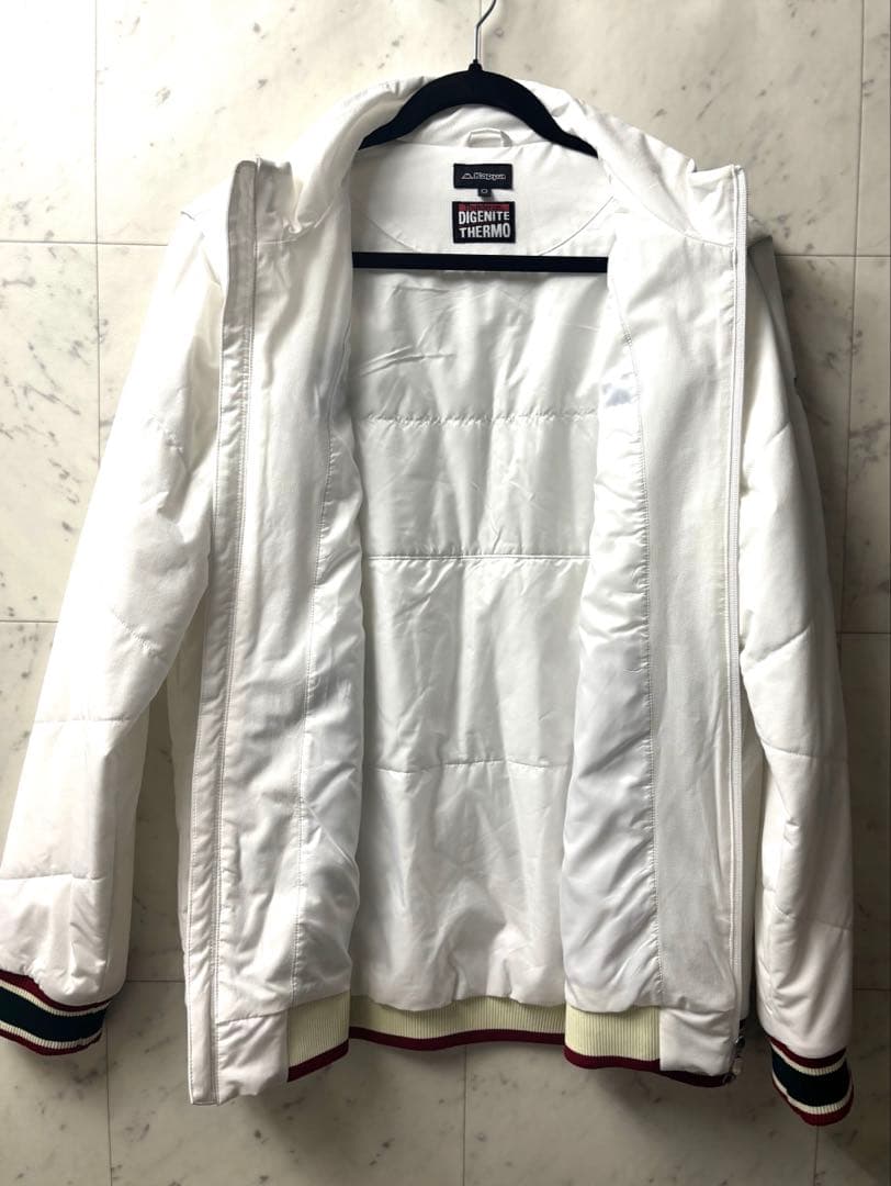 【極美品2WAY】Kappa カッパ 中綿ジャケット ベスト デタッチャブル 白