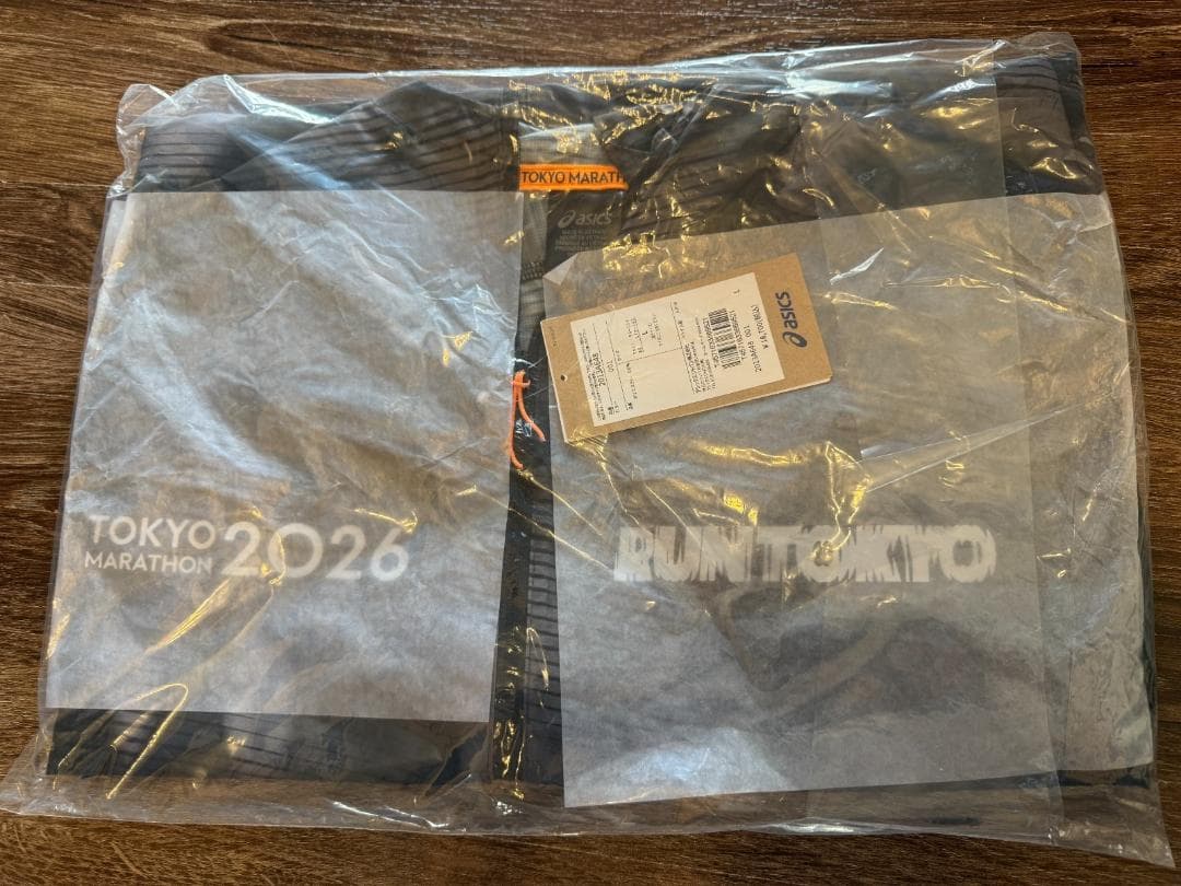 ASICS東京マラソン2026RUN TOKYOウィンドブレーカーブラック2XL