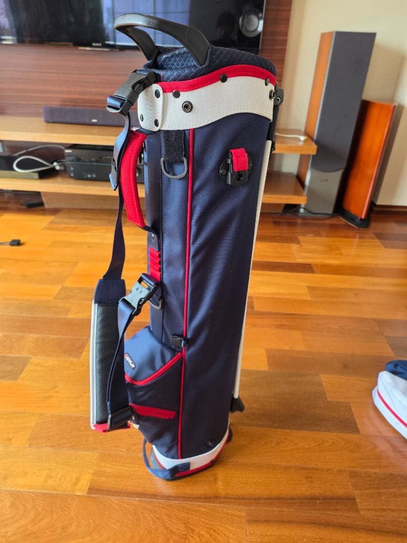 BEAMS GOLF オリジナルスリムスタンドキャディバッグ ネイビー/レッド